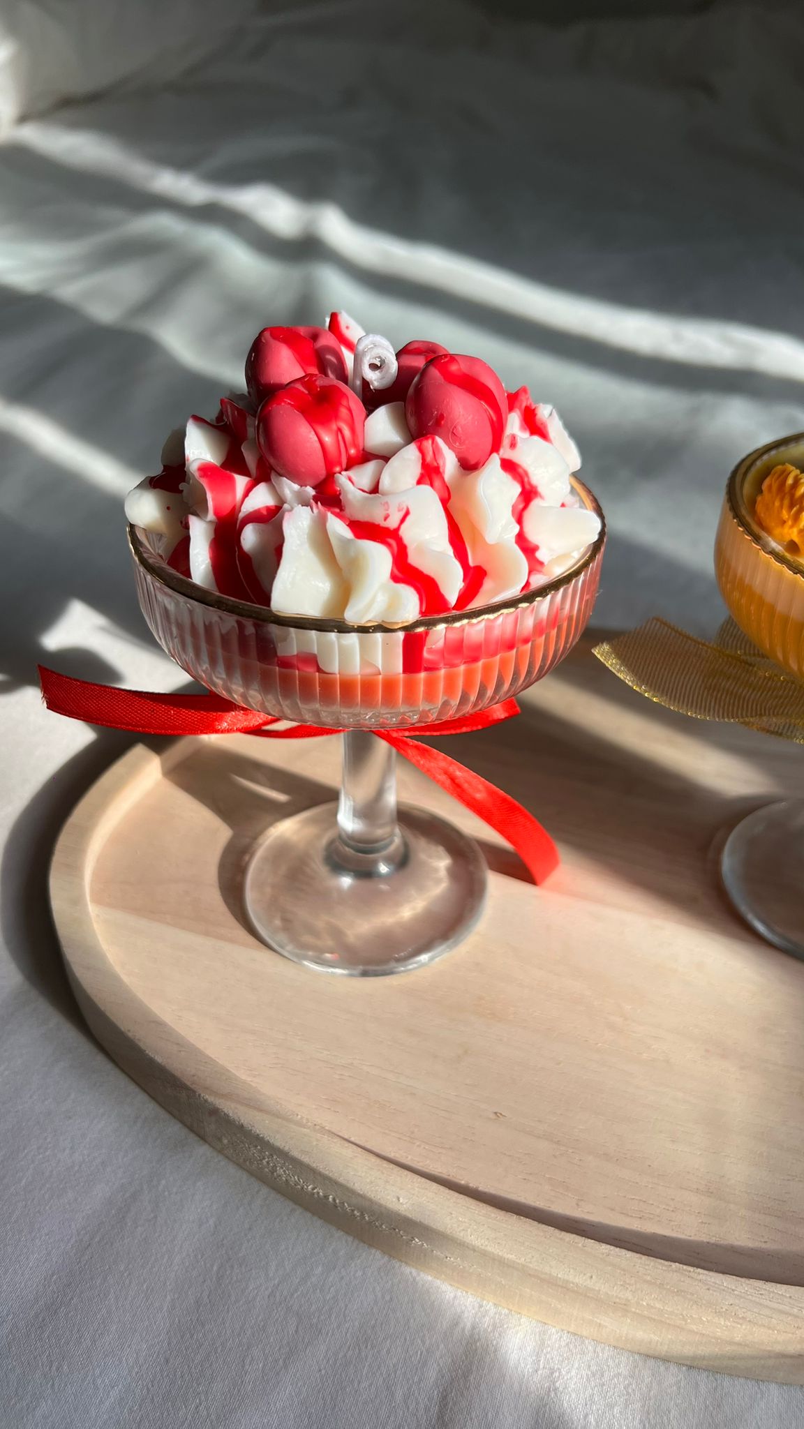 Velas gourmet en copas hechas con cera de soja 100%