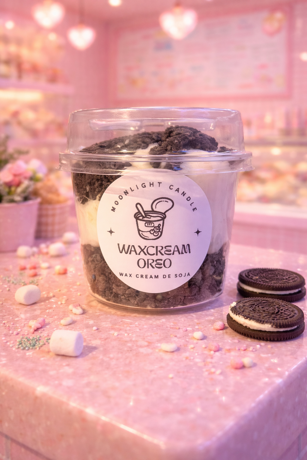 WaxCream de oreo con toppings de galleta 🍪