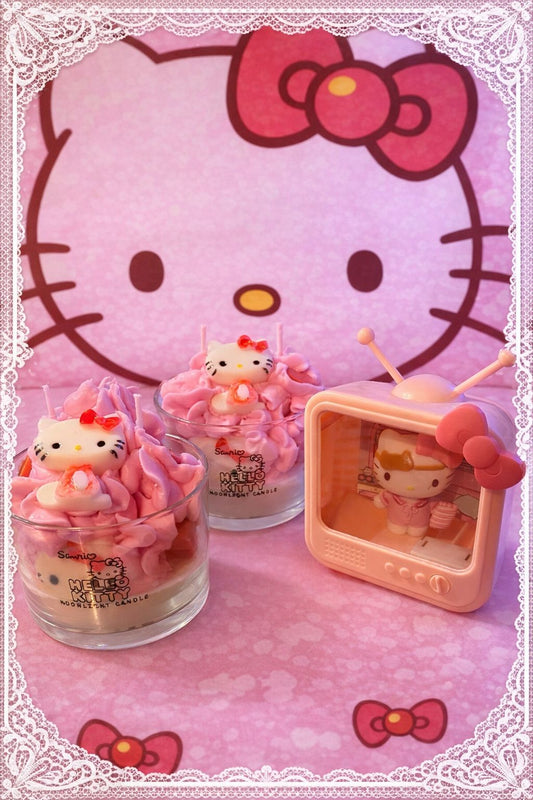 💖 Vela artesanal "Sweet Hello Kitty" 💖